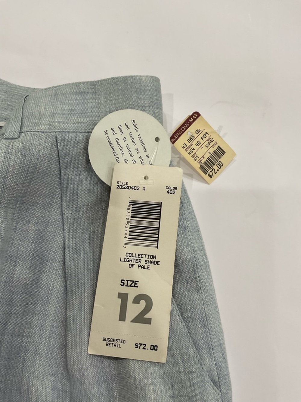 NWT Vintage Liz Claiborne Collection Linen Bermuda Shorts - Picture 8 of 9